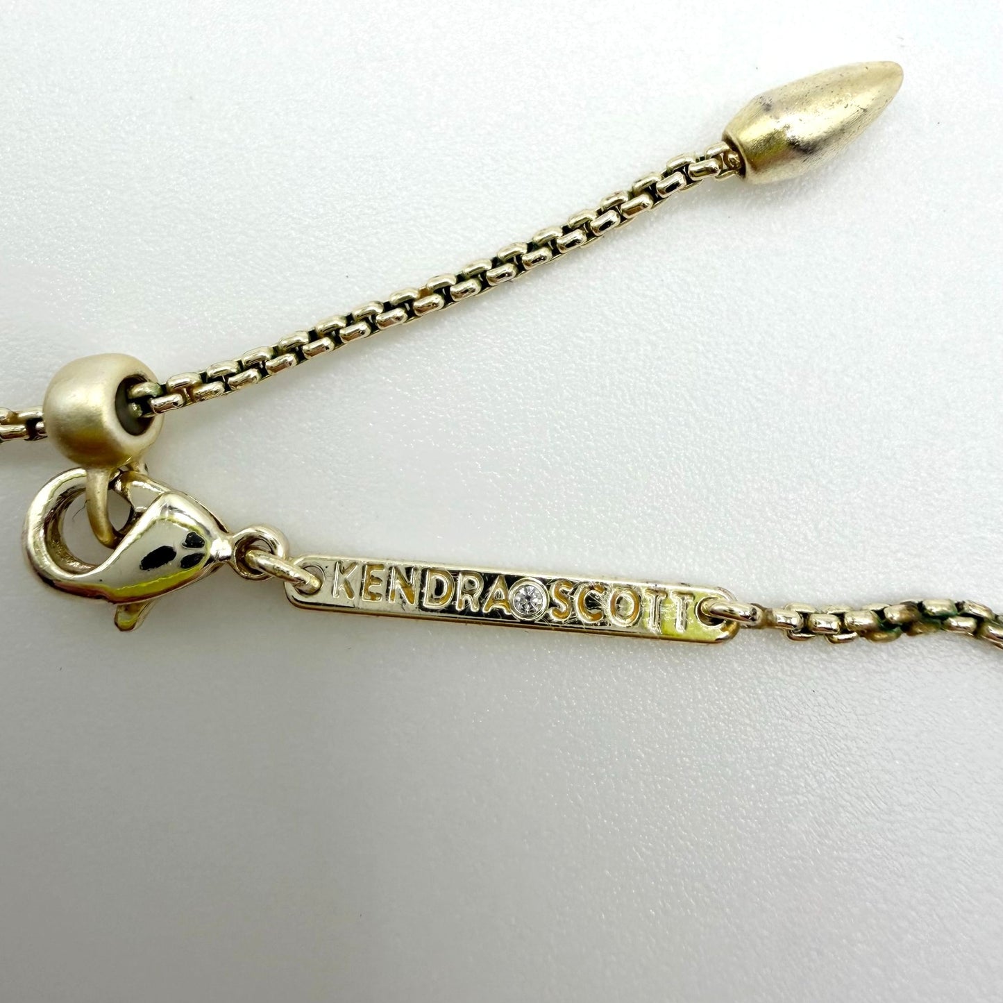 Kendra Scott Gold Tone Bar Pendant Necklace