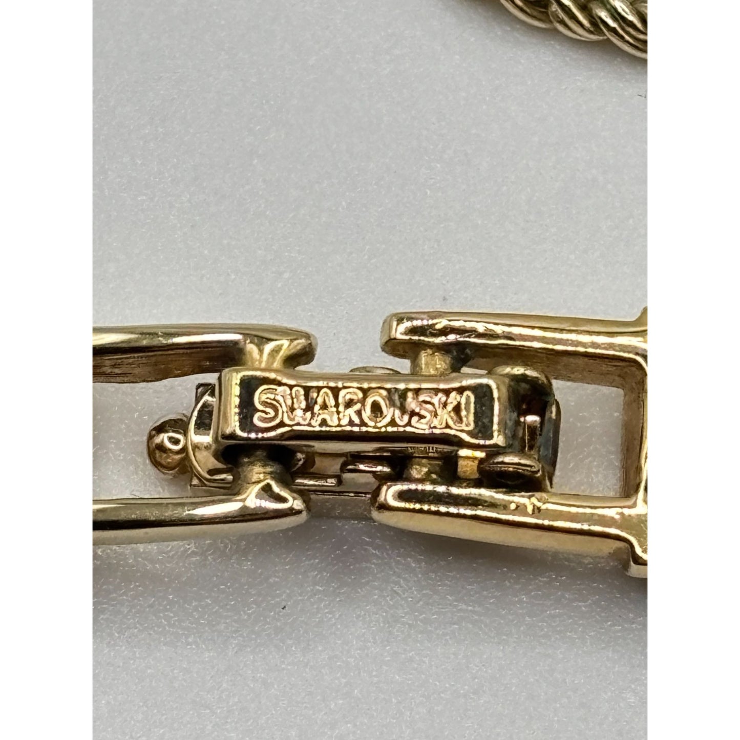 Vintage Swarovski Kauri Crystal Slider Charm Necklace