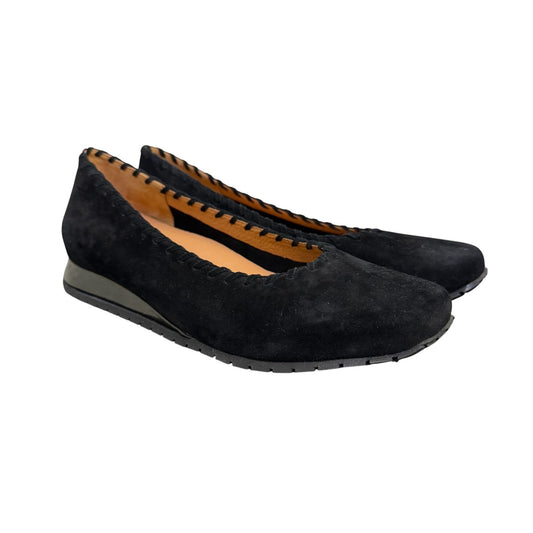 L'Amour Des Pieds Black Suede Loafer Flats Size 9