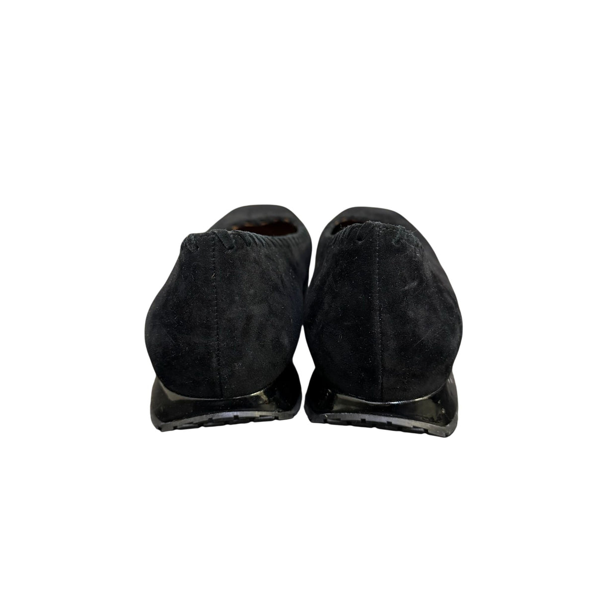L'Amour Des Pieds Black Suede Loafer Flats Size 9