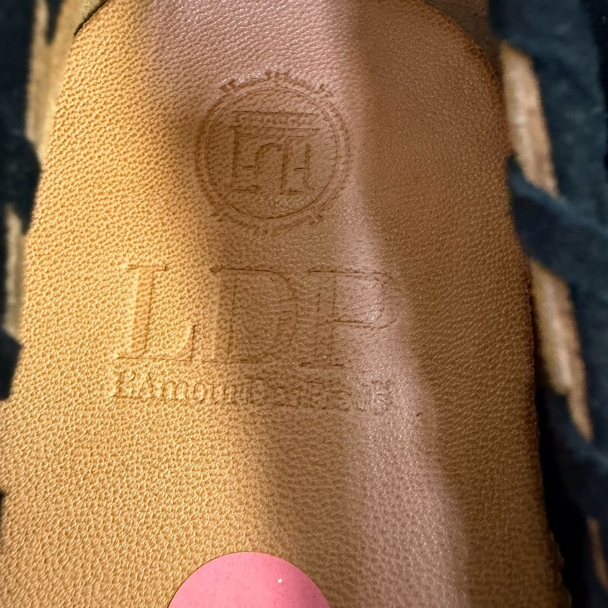 L'Amour Des Pieds Black Suede Loafer Flats Size 9