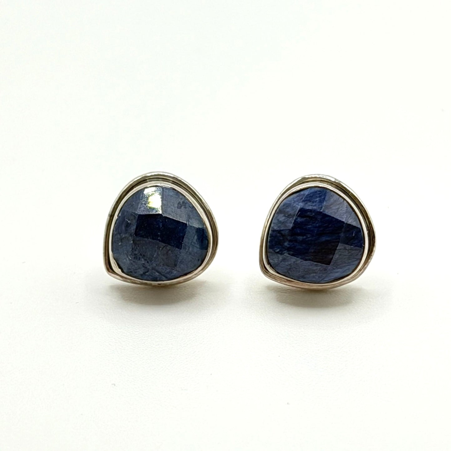 Sterling Silver & Blue Lapis Stone Earrings 925