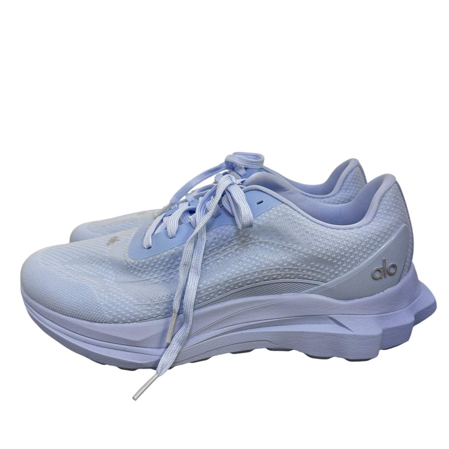 Alo Blue Mesh Sneakers Lightweight Cushioned Sole Size 11