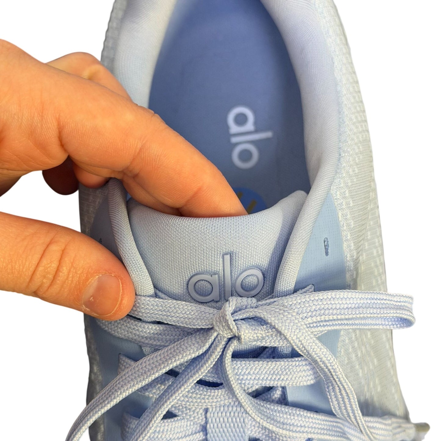 Alo Blue Mesh Sneakers Lightweight Cushioned Sole Size 11
