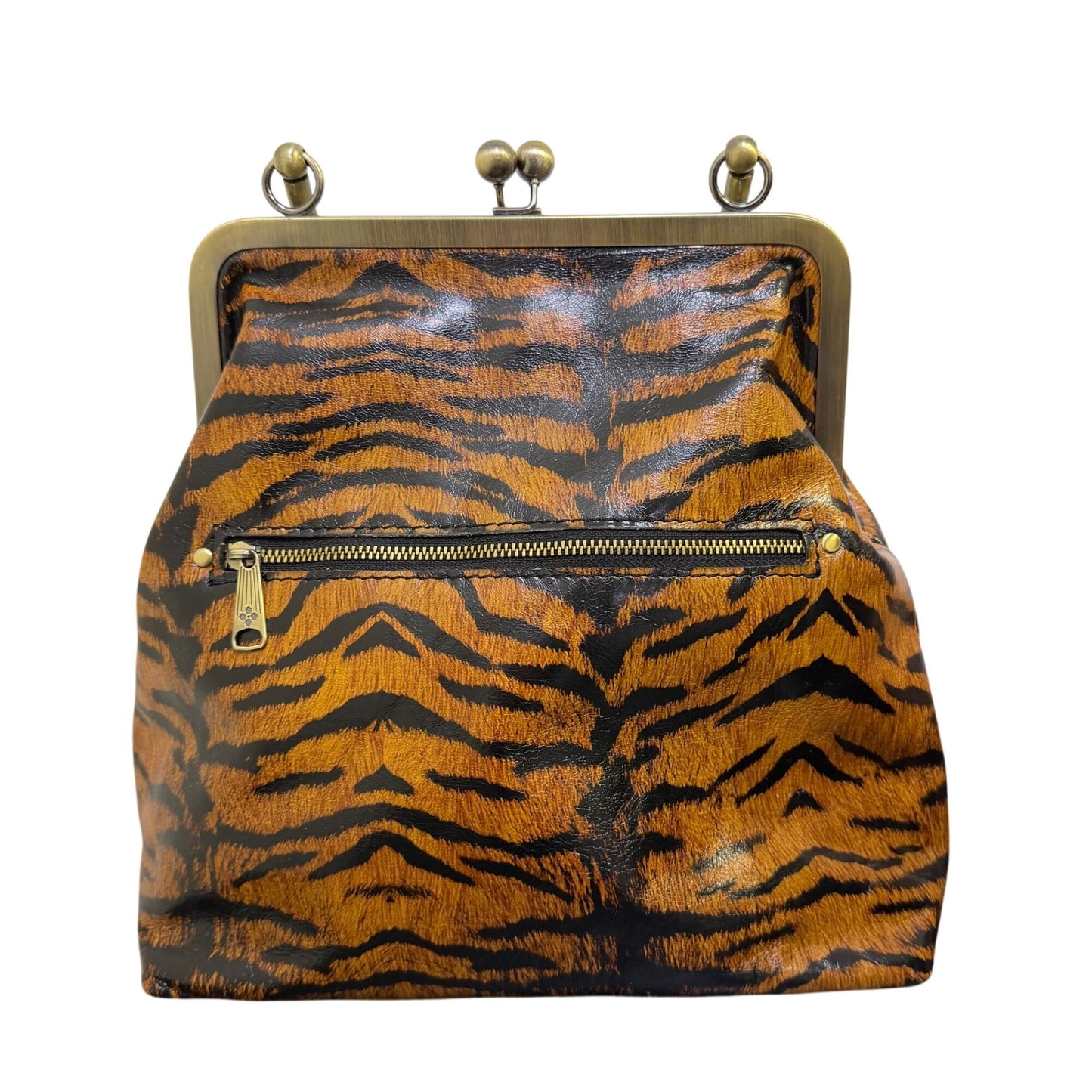 Patricia Nash Shoulder Purse Animal Novella Frame Bag With Extra Strap Tiger Print