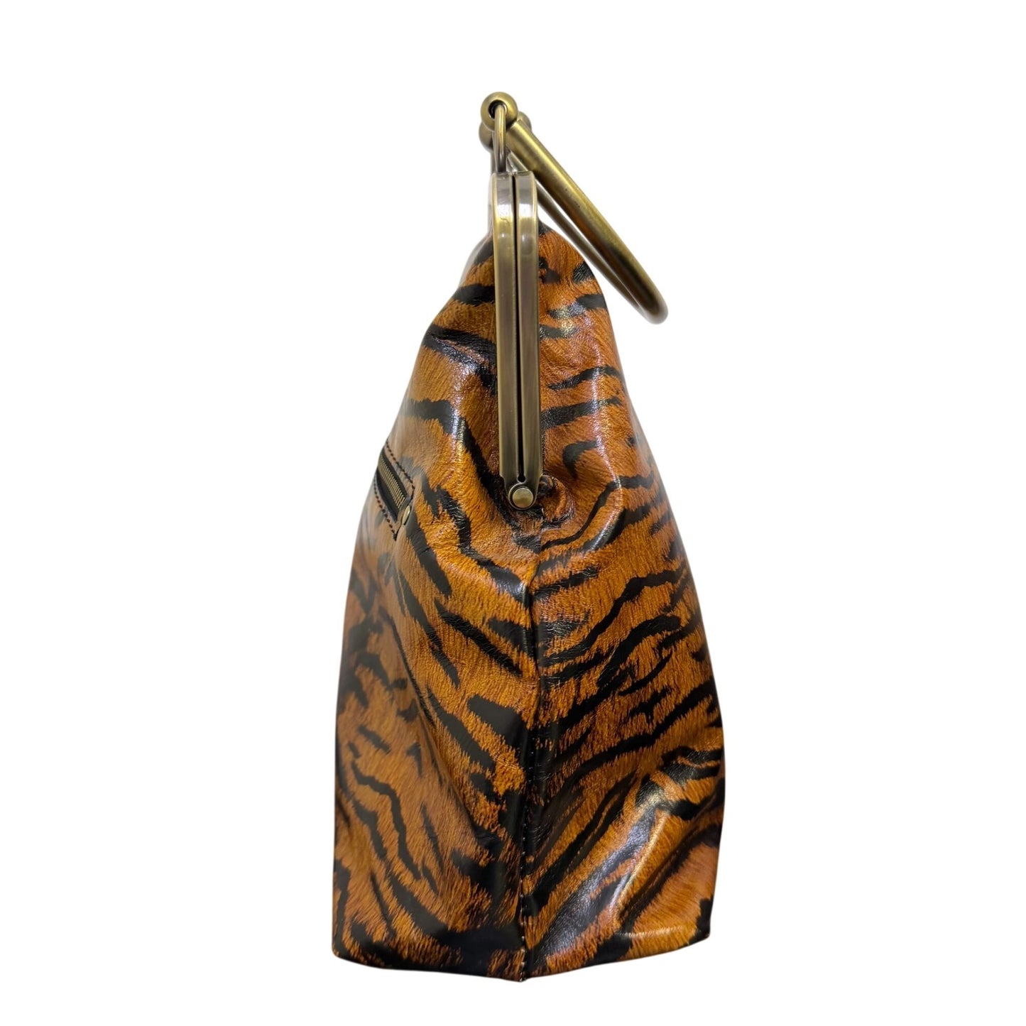 Patricia Nash Shoulder Purse Animal Novella Frame Bag With Extra Strap Tiger Print