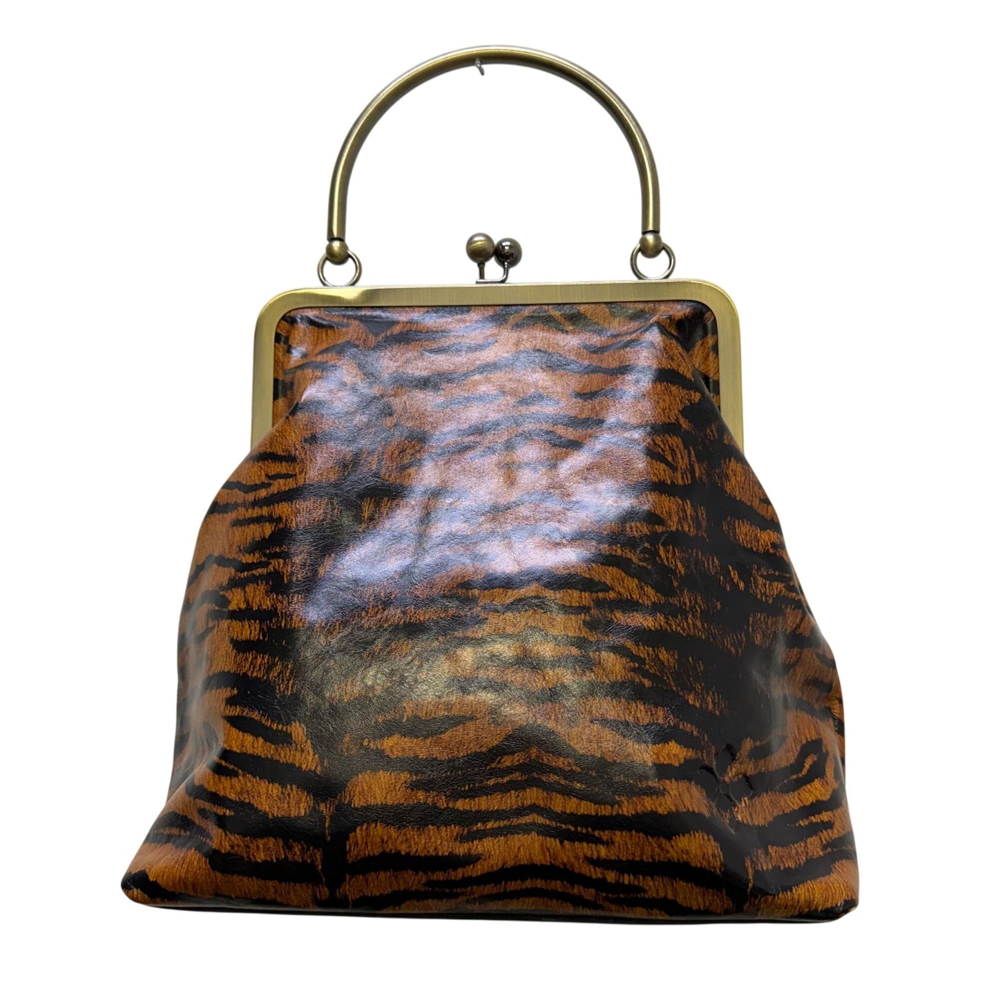 Patricia Nash Shoulder Purse Animal Novella Frame Bag With Extra Strap Tiger Print
