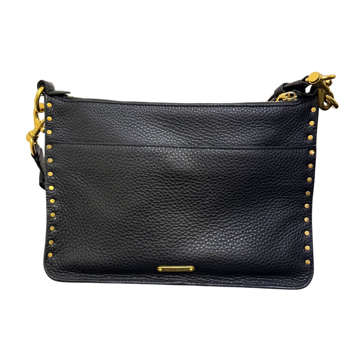 Rebecca Minkoff Pebbled Leather Hobo Bag Black