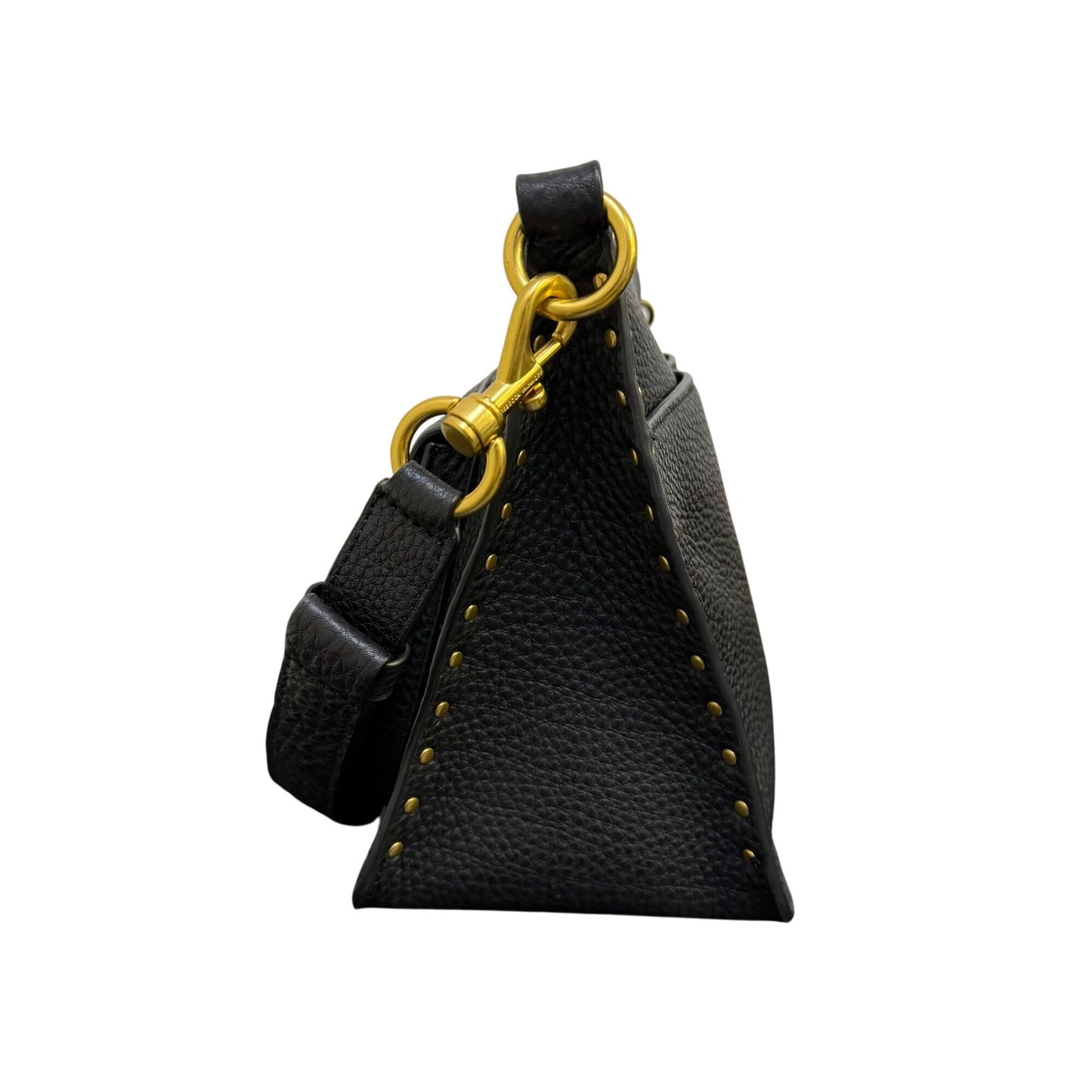 Rebecca Minkoff Pebbled Leather Hobo Bag Black