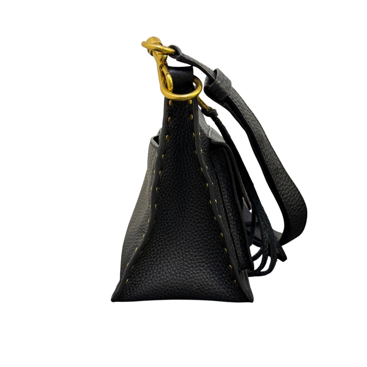 Rebecca Minkoff Pebbled Leather Hobo Bag Black
