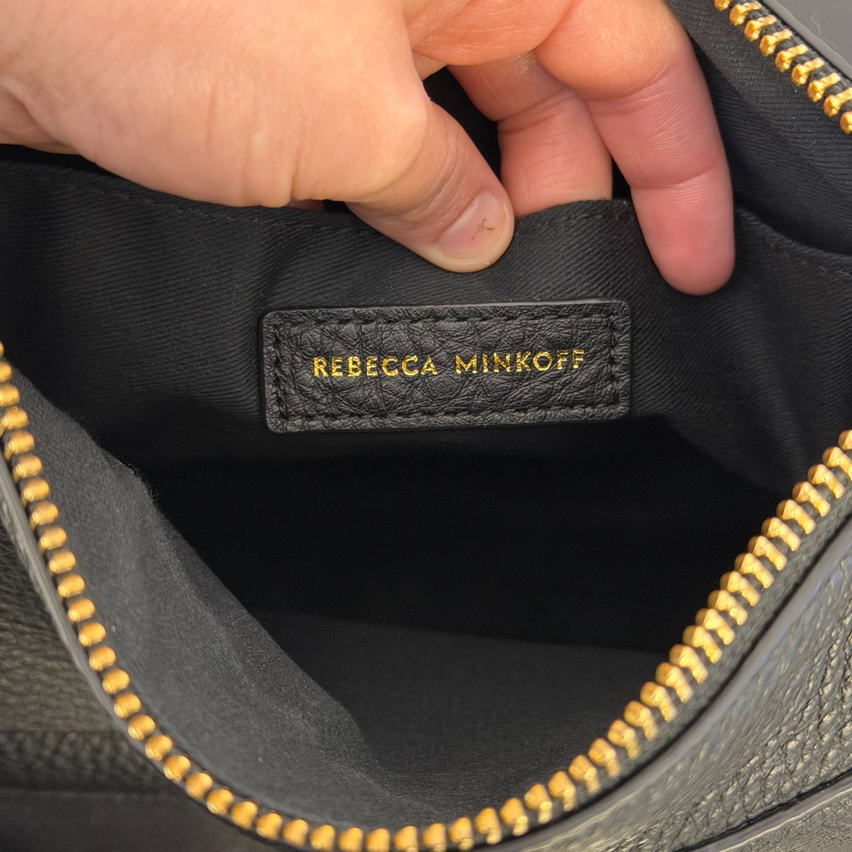 Rebecca Minkoff Pebbled Leather Hobo Bag Black