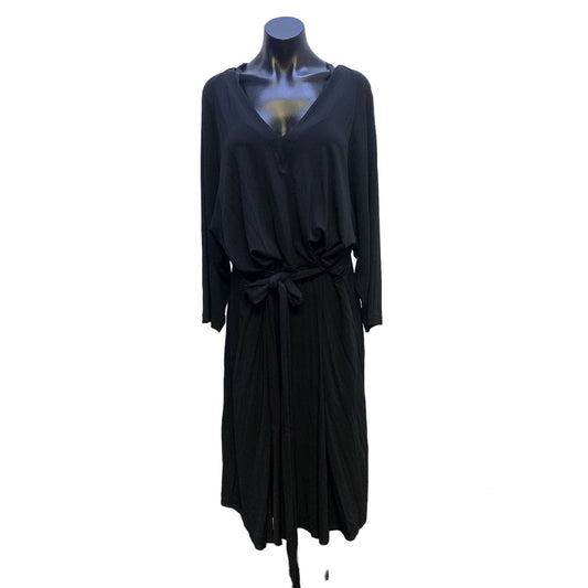 NWT Lafayette 148 Black Belted Dress XXL