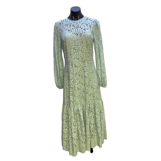 NWT Karina Grimaldi Mint Green Lace Maxi Dress w/Slip Size Large