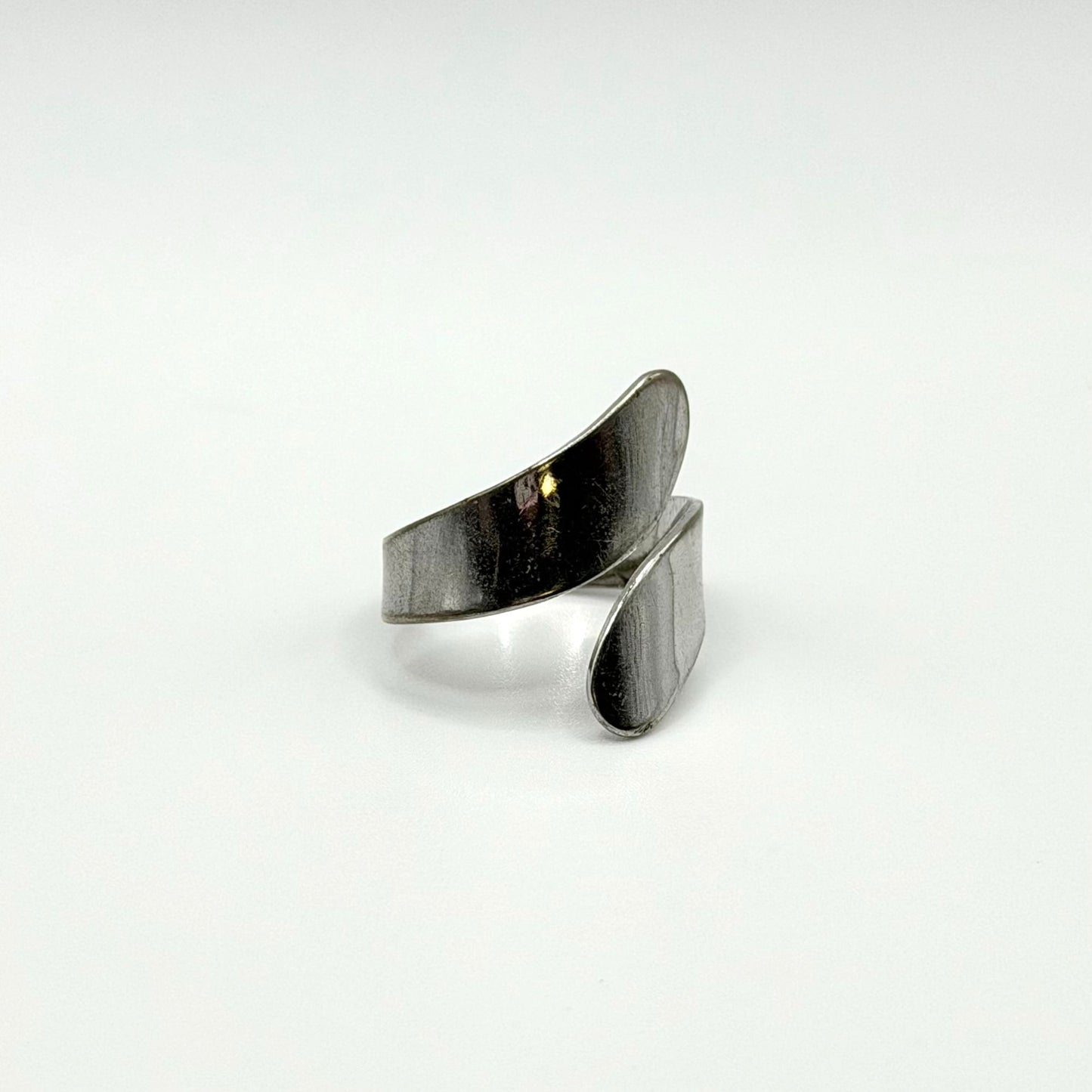 Sterling Silver Adjustable Wrap Ring Size 9.5