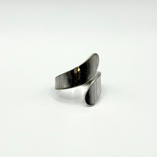 Sterling Silver Adjustable Wrap Ring Size 9.5