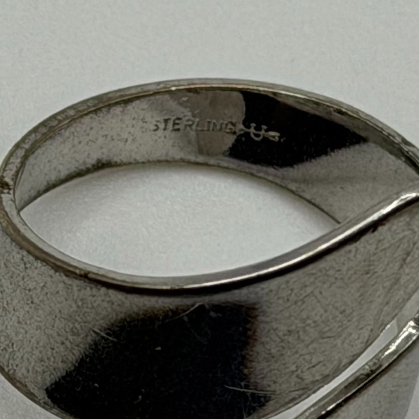 Sterling Silver Adjustable Wrap Ring Size 9.5