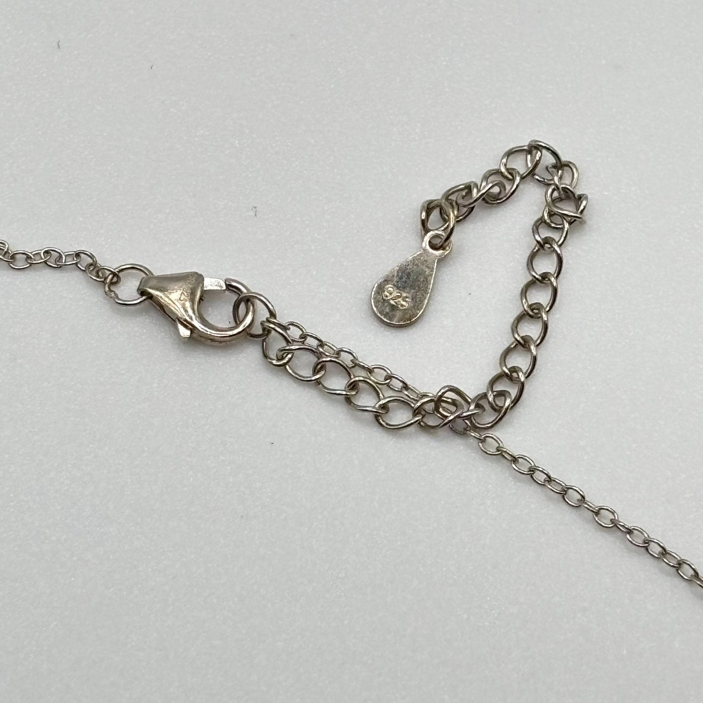 Elegant 925 Sterling Silver Oval Amethyst Pendant Necklace