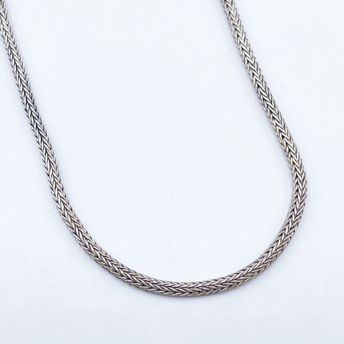 925 Sterling Silver Twisted Rope Chain Necklace With Toggle Clasp 18" Long