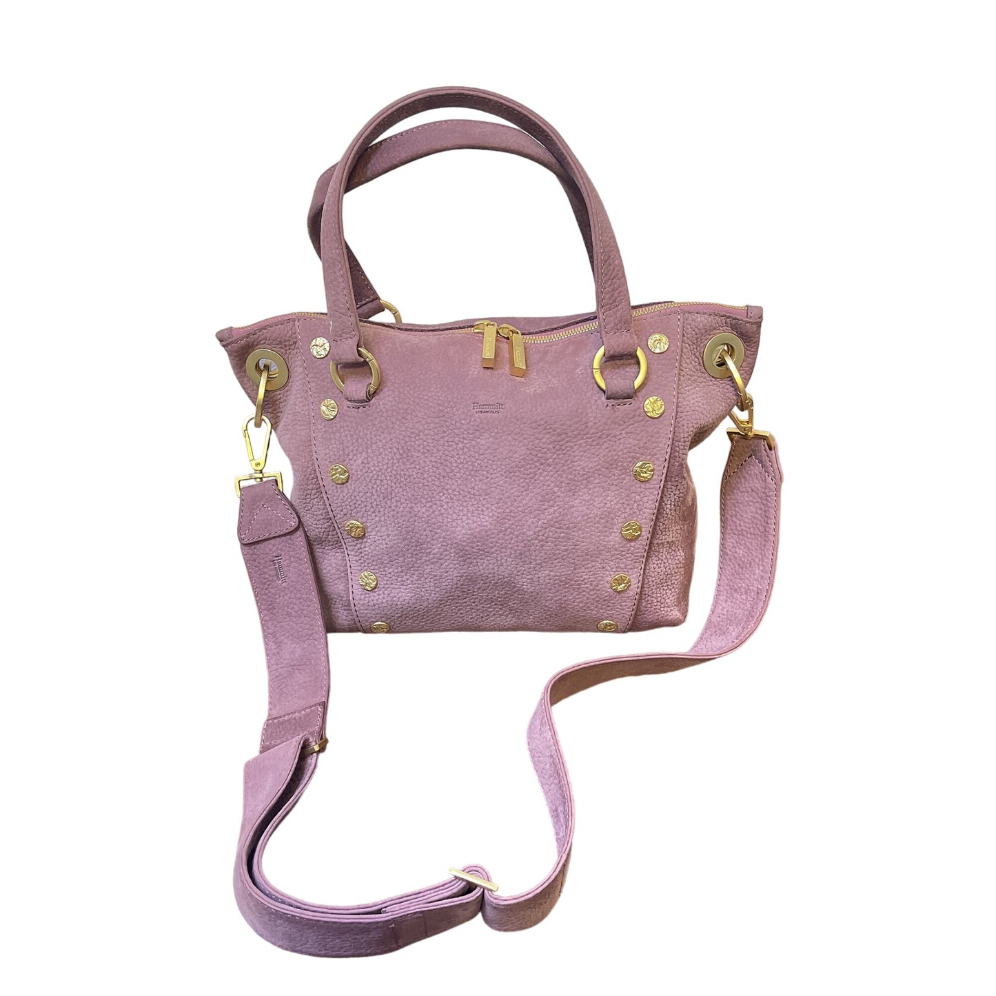 Hammit Los Angeles Light Purple Lavendar Suede Crossbody Handbag Medium