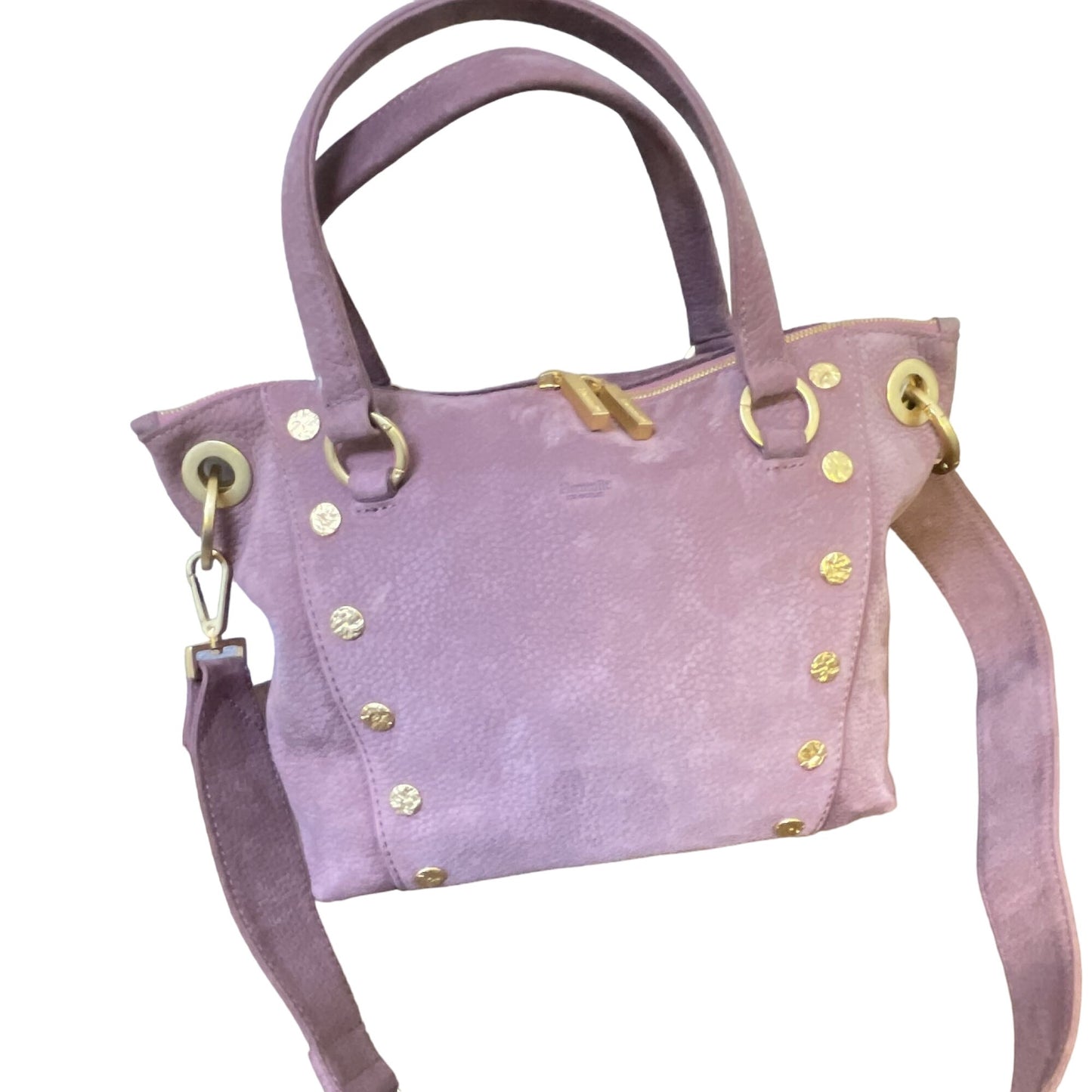 Hammit Los Angeles Light Purple Lavendar Suede Crossbody Handbag Medium