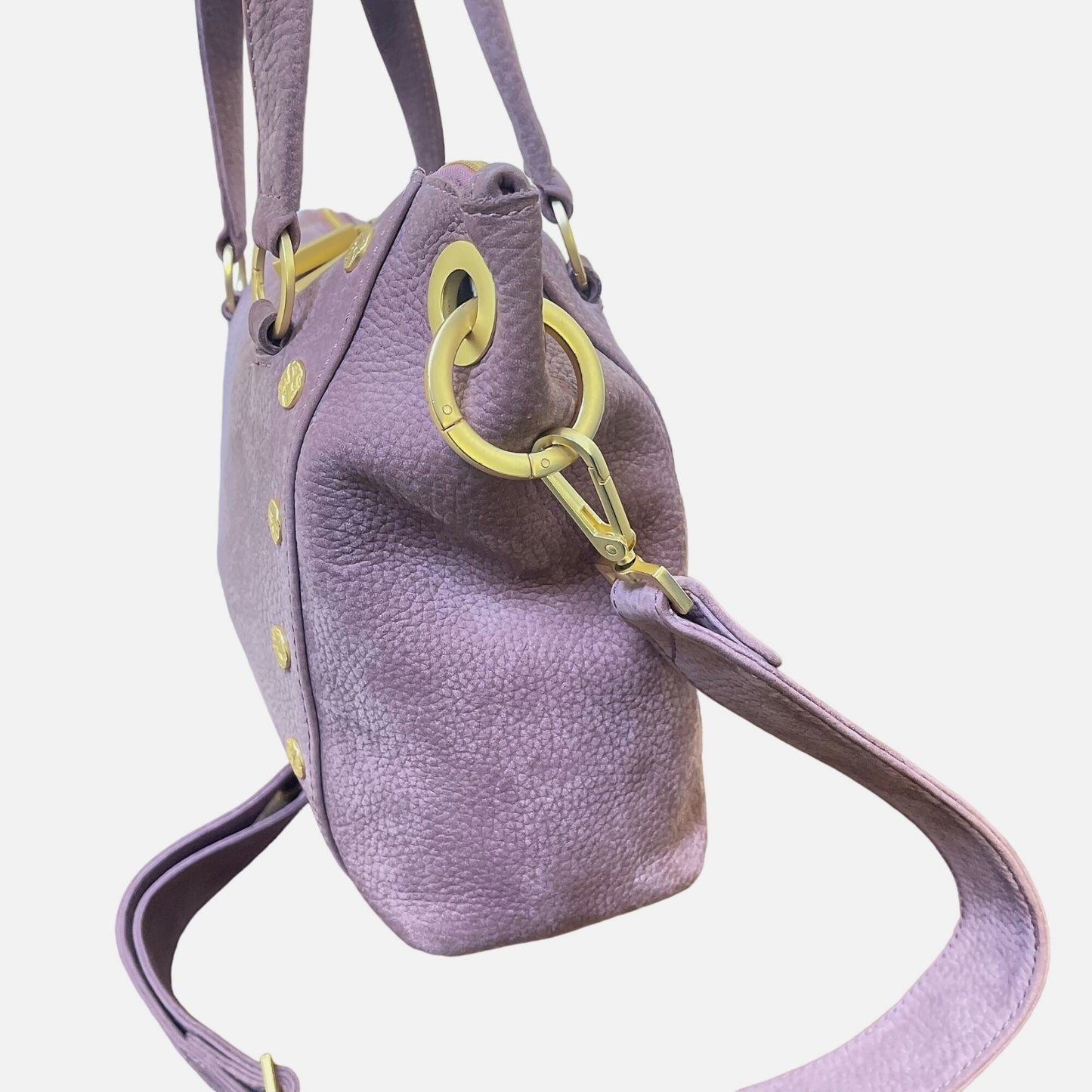 Hammit Los Angeles Light Purple Lavendar Suede Crossbody Handbag Medium