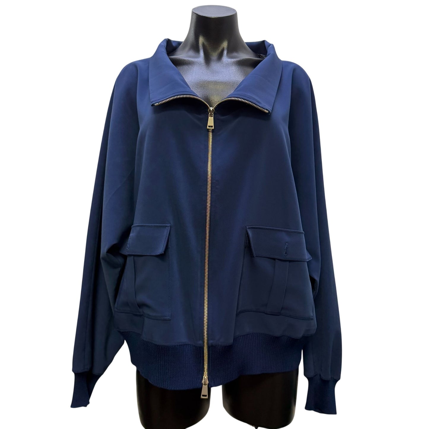St. John 2 Pc Jacket & Pants Set Blue Size L