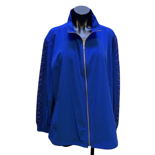 NWT Chico's Zenergy Neema Jacket Rich Cobalt XXL