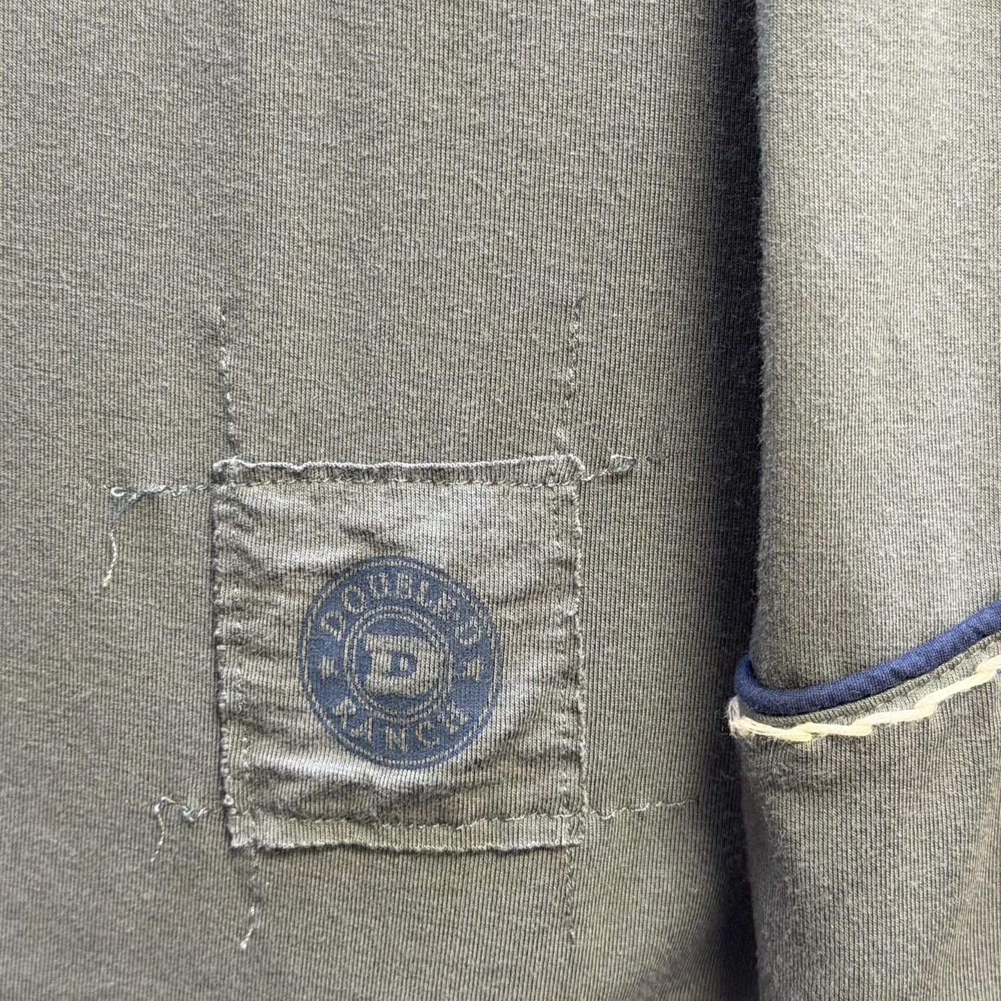 Double D Ranch Embroidered Tunic Top Gray Long Sleeves Western Style Shirt 1X