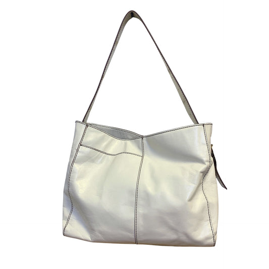 Hobo Randal Cream Leather Shoulder Bag