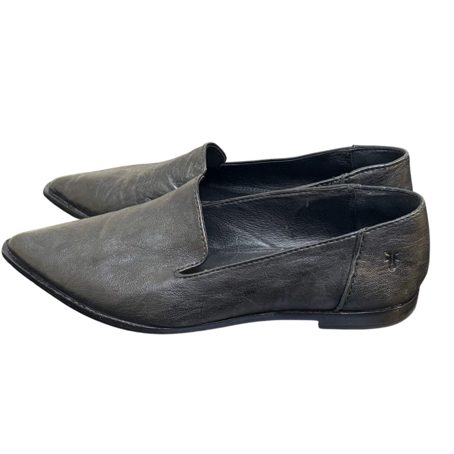 Frye Black Leather Loafers Size 7.5