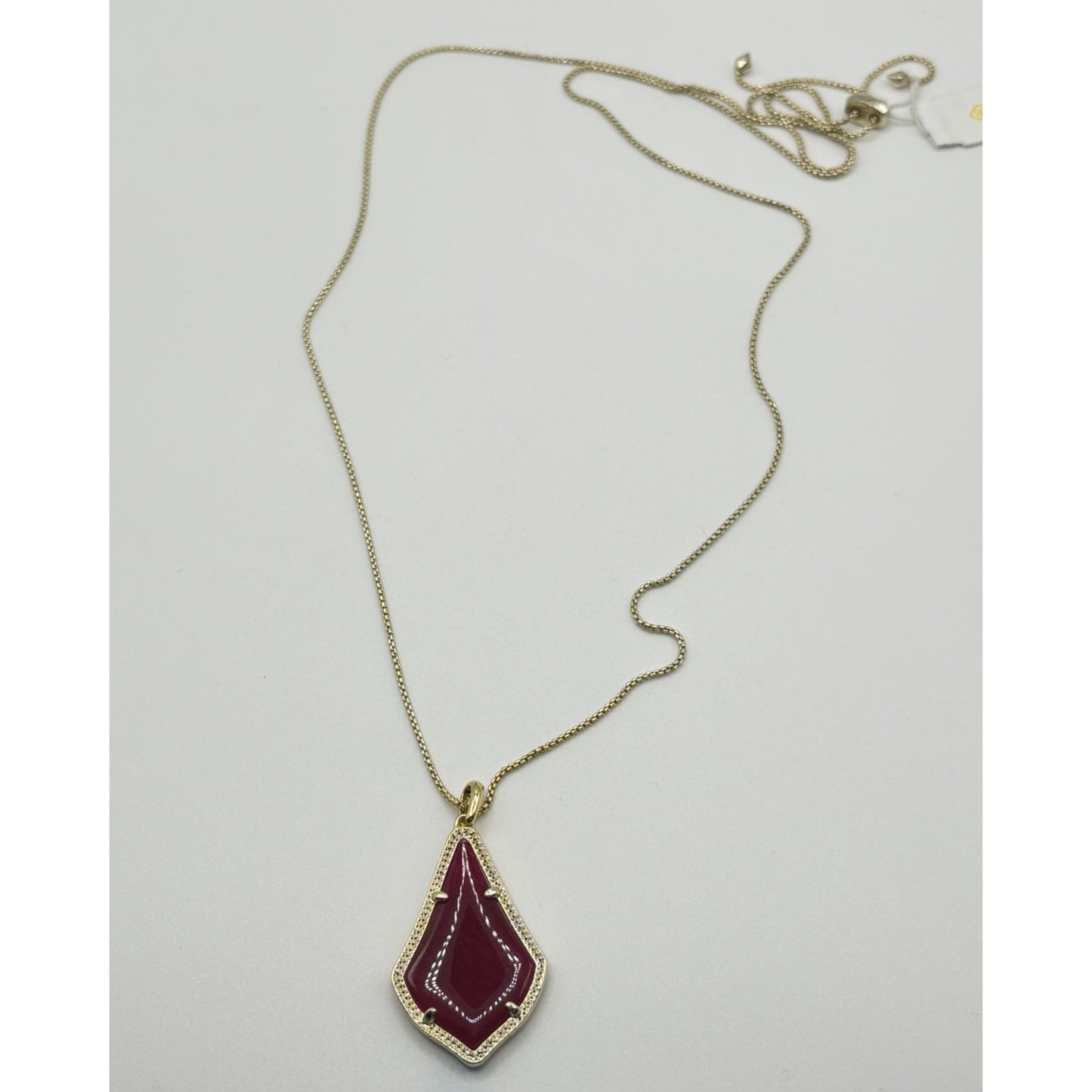 Kendra Scott Gold Necklace Burgundy