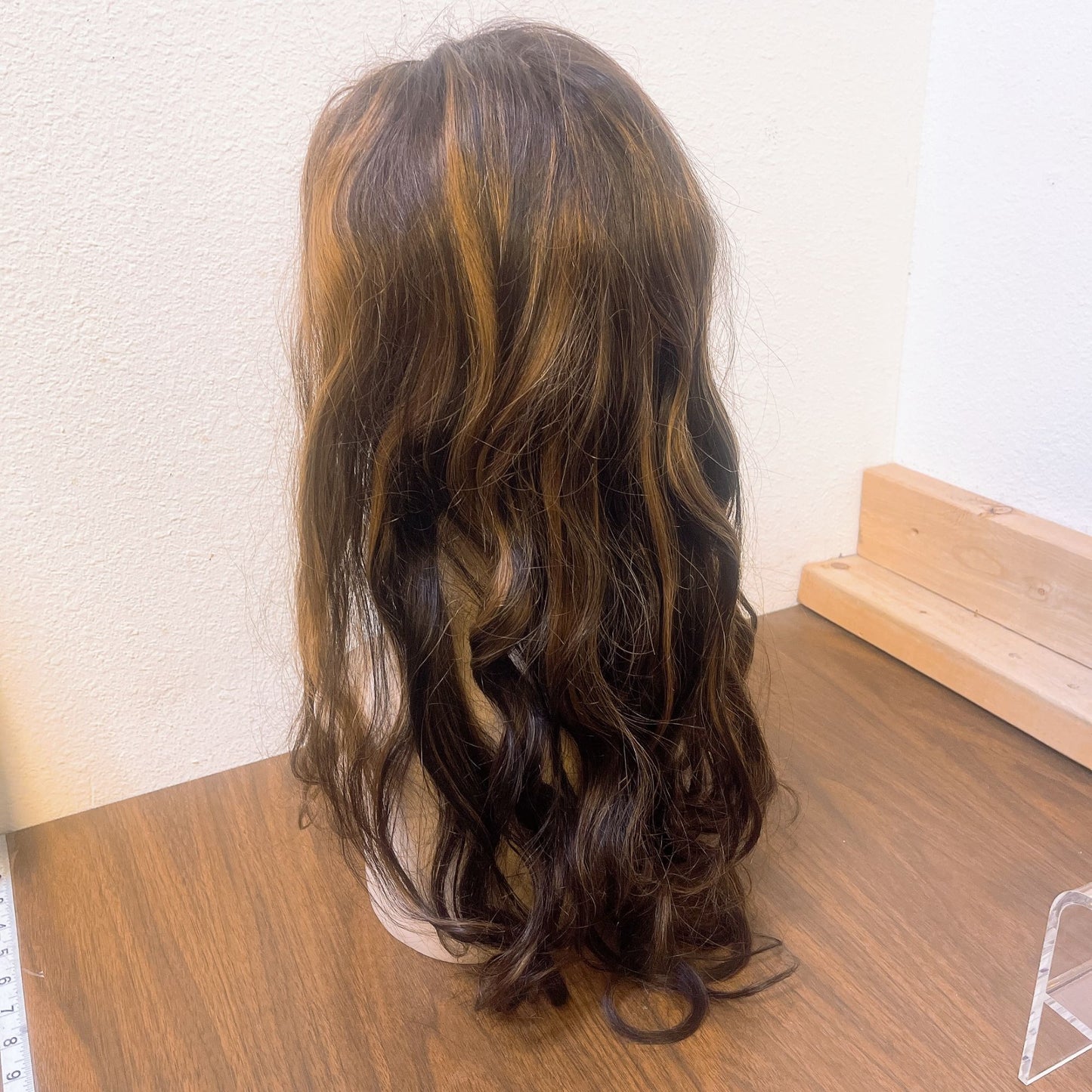 RPG Show Highlighted Honey Brown Lace Front Body Wave Human Hair Wig