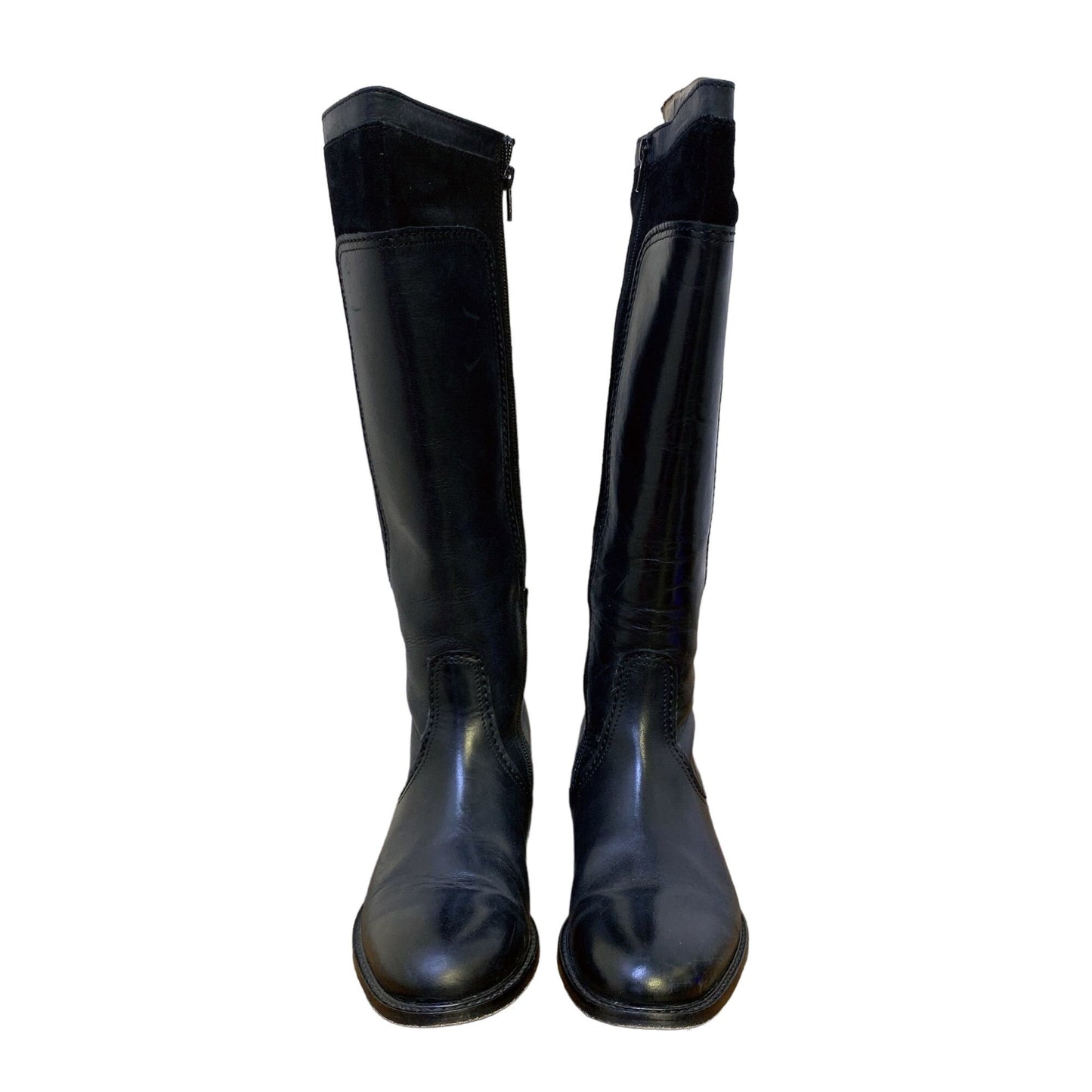 *Johnston & Murphy Black Leather Boots Size 6
