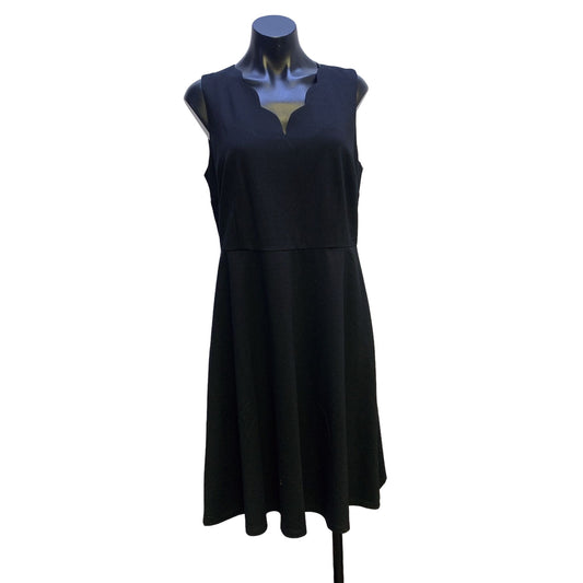 NWT Talbots Black Sleeveless A-line Dress Size 10