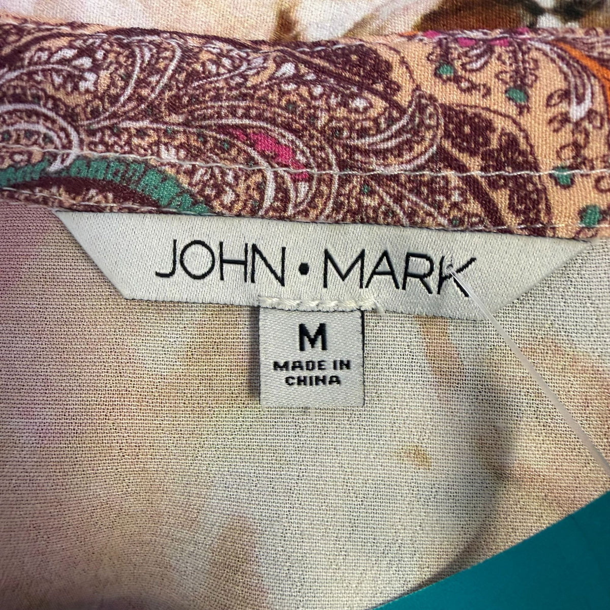 John Mark Multicolor Butterfly & Floral Print Blouse Dress M