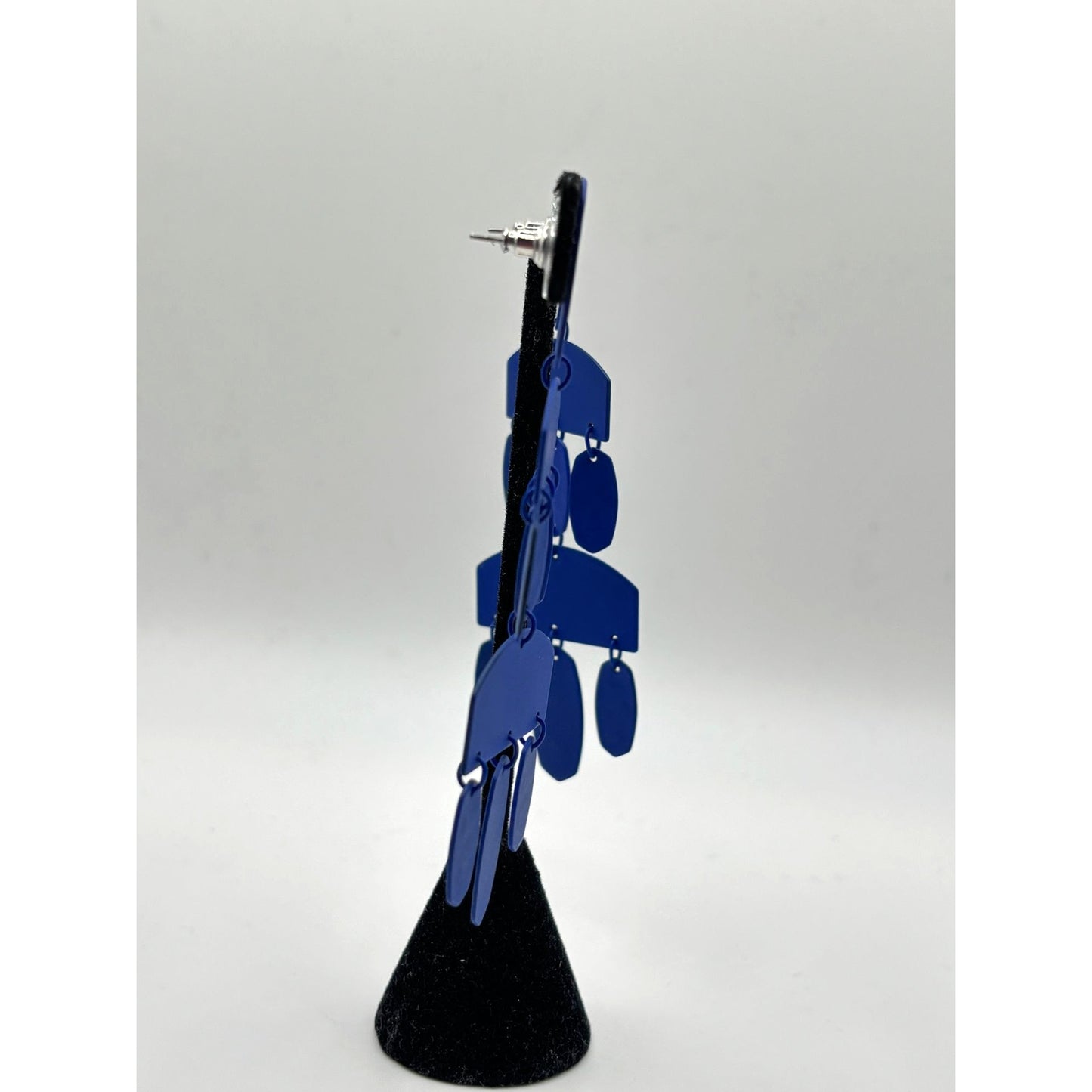 Kendra Scott Blue Earrings With Geometric Design