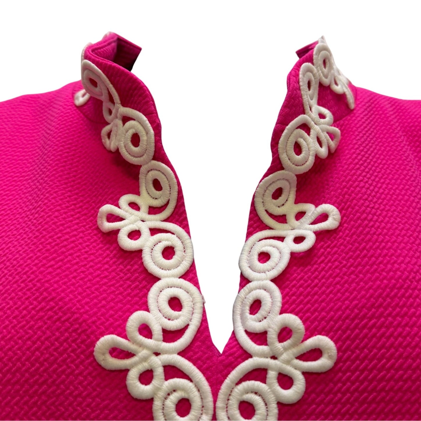 NWT Vince Camuto Pink Sleeveless Dress With White Embroidery Size 16