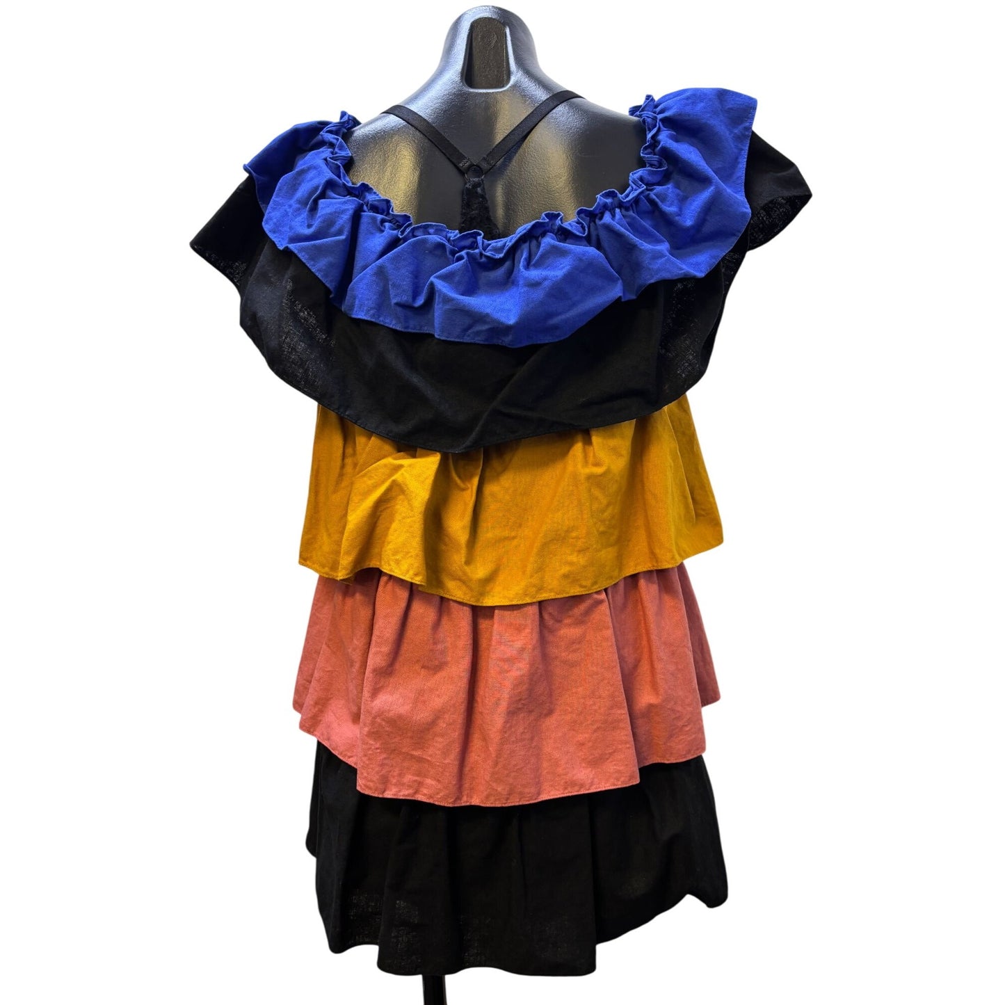 Se'zane Paris Ruffled Peasant Dress Multi S