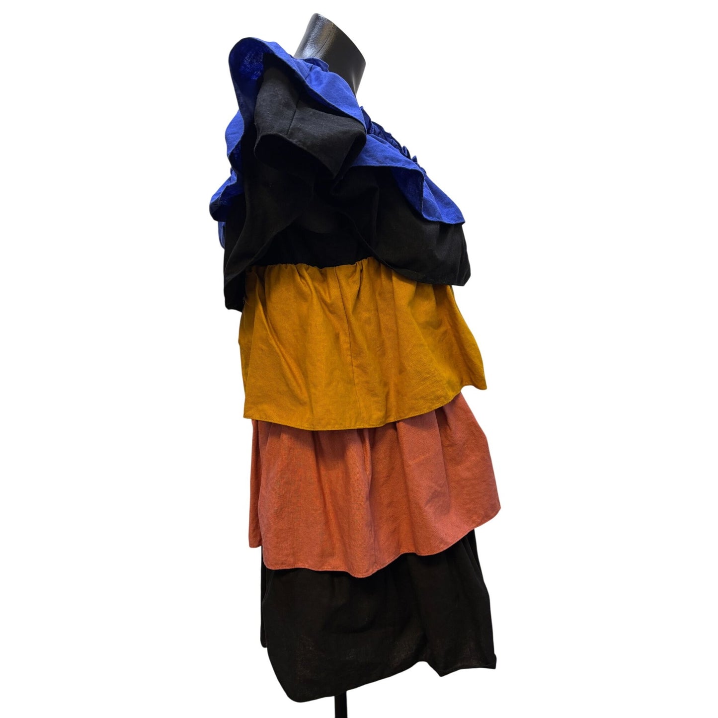 Se'zane Paris Ruffled Peasant Dress Multi S