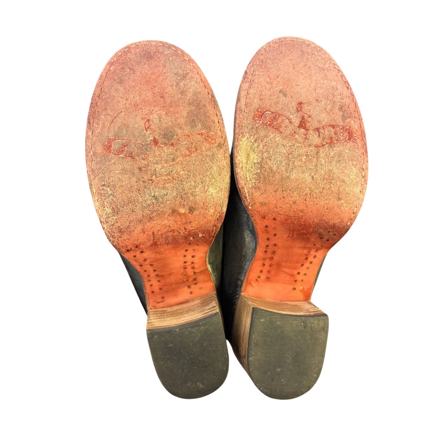 Free Bird By Steven Chevelle Leather Heeled Loafers Black Size 9