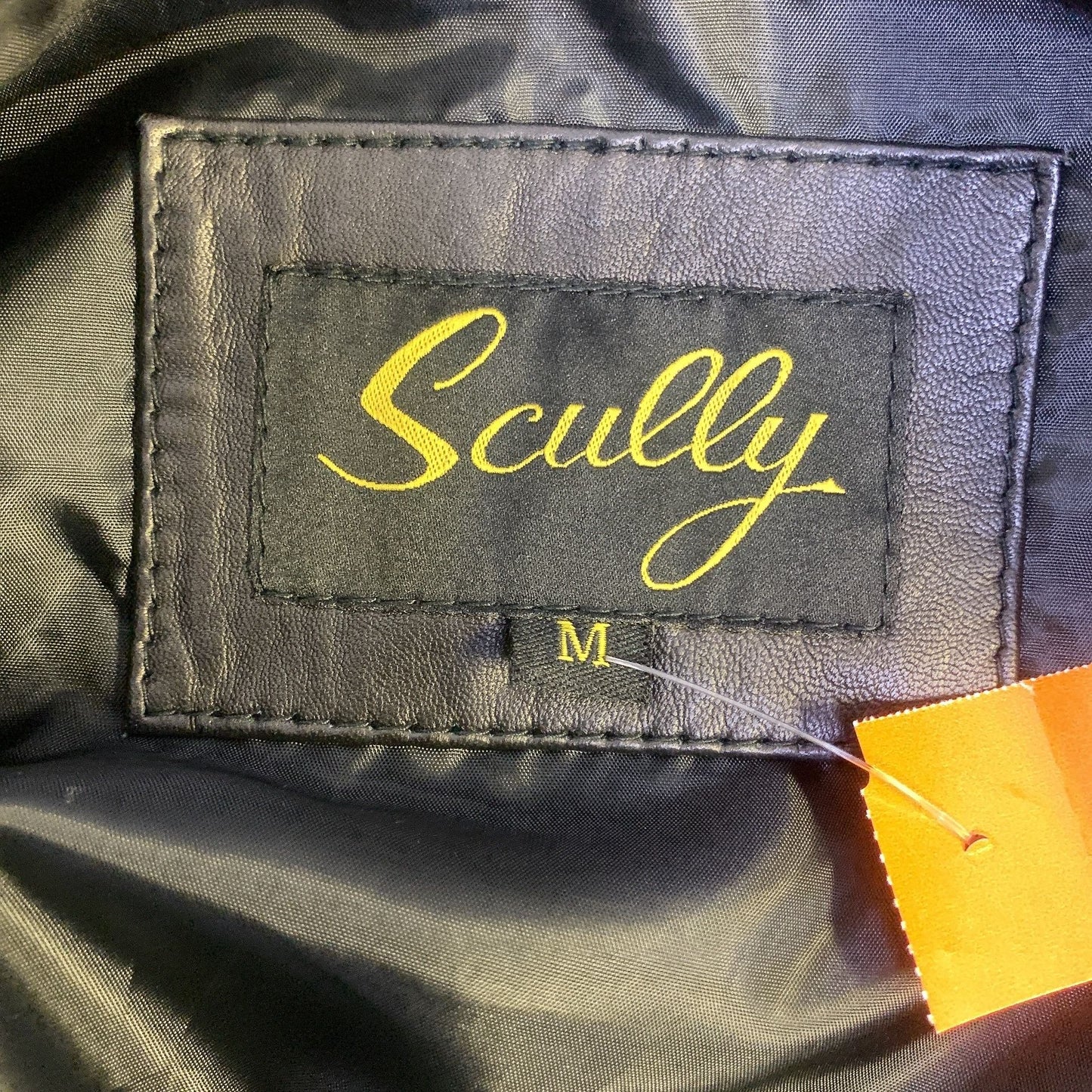 Scully Black Leather Vest Size Medium