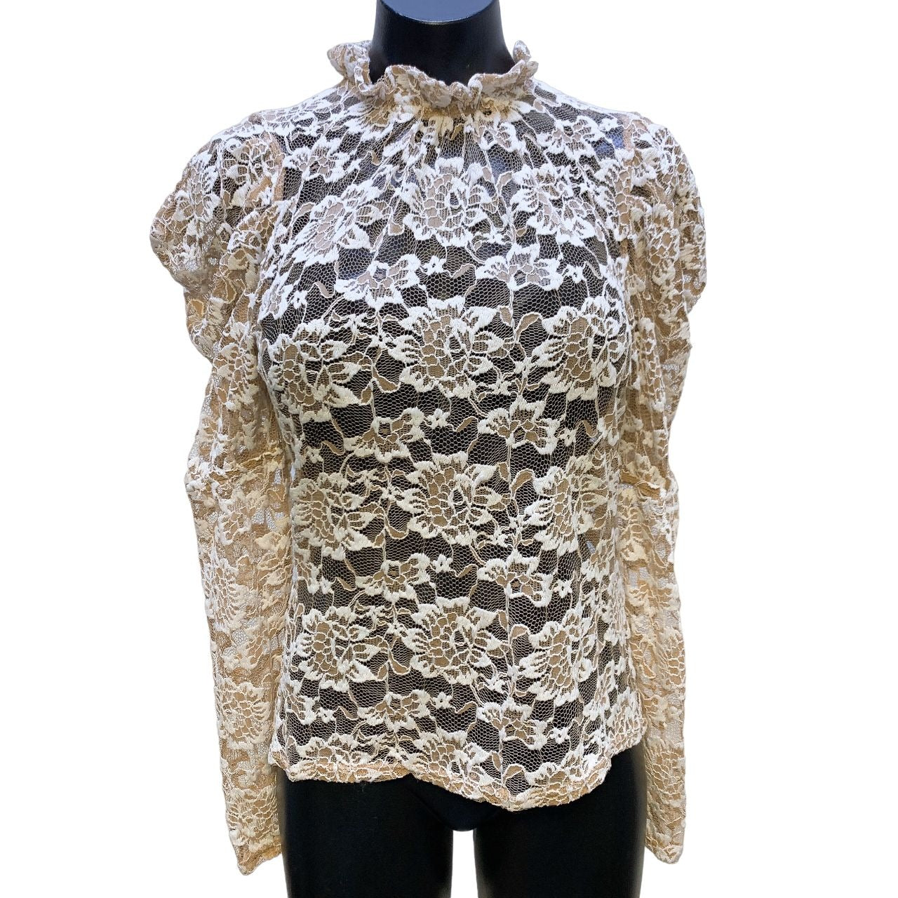 *NWT Dolan Anthropologie Ivory Lace Blouse Small