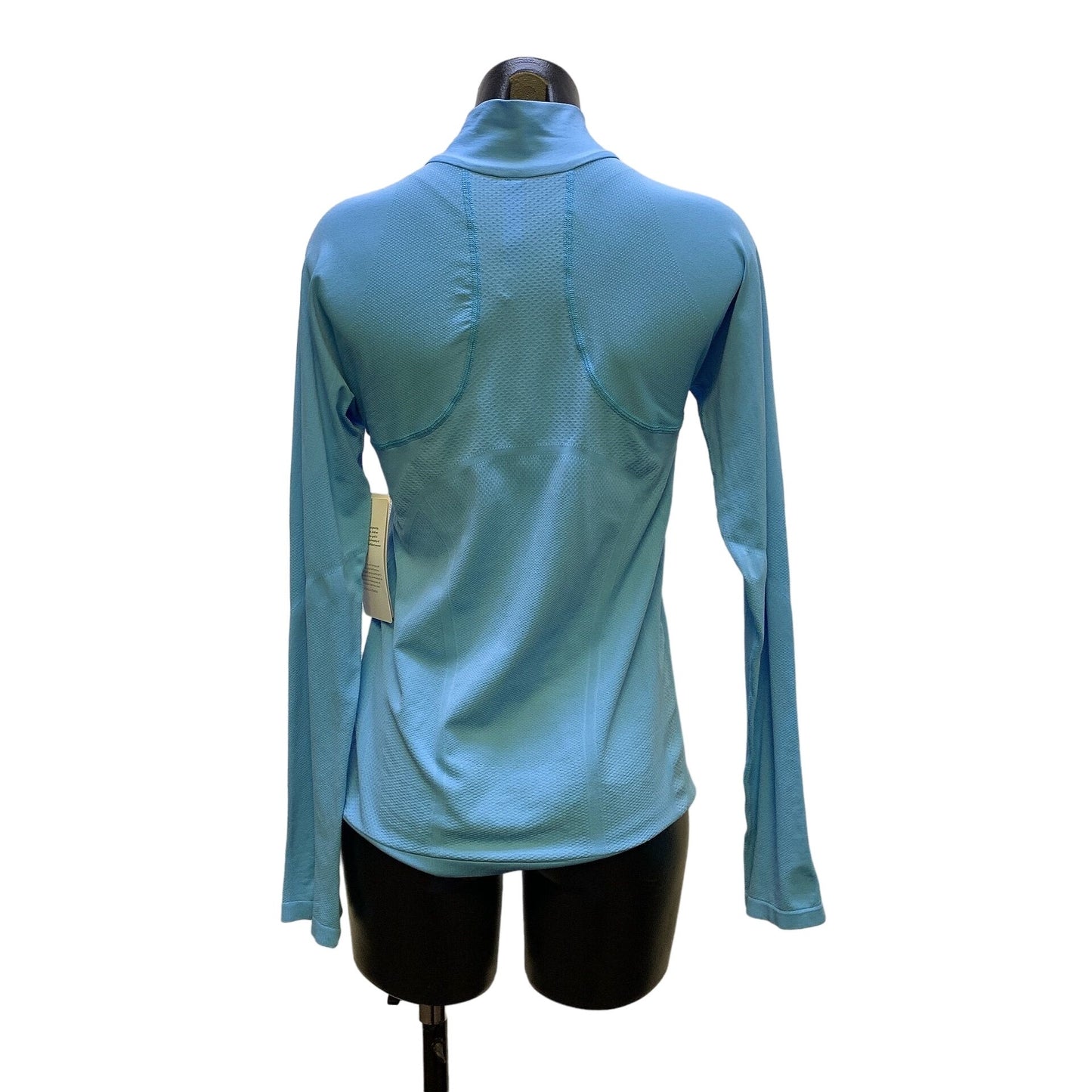 NWT Athleta Women's Blue Long Sleeve Performance Half-Zip Pullover Top Size M