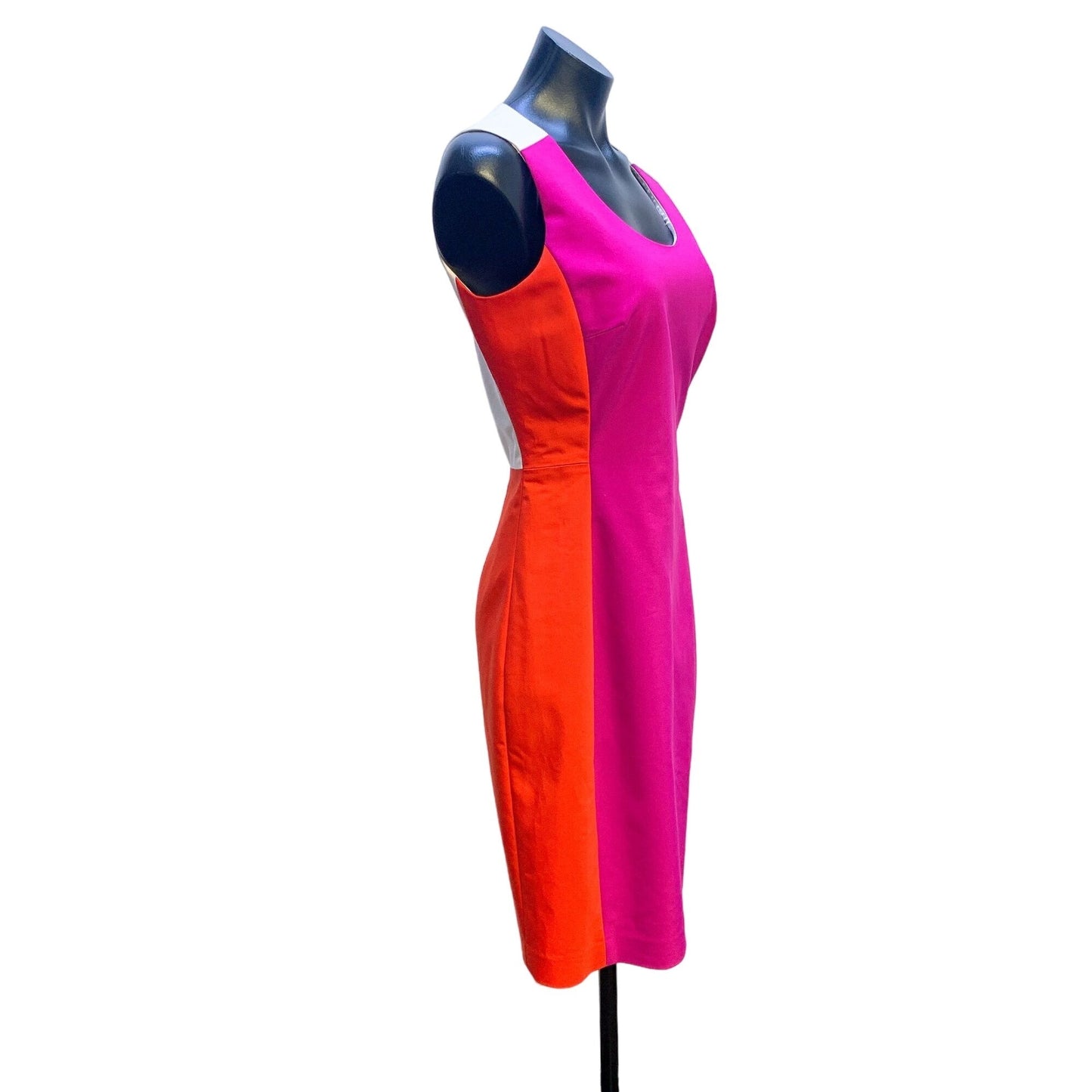 Belle Badgley Mischka Color Block Sheath Dress Size 6