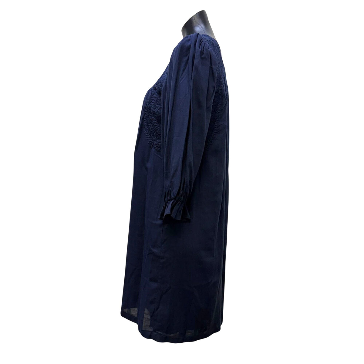 J.Marie Navy Blue Dress 3/4 Sleeves S