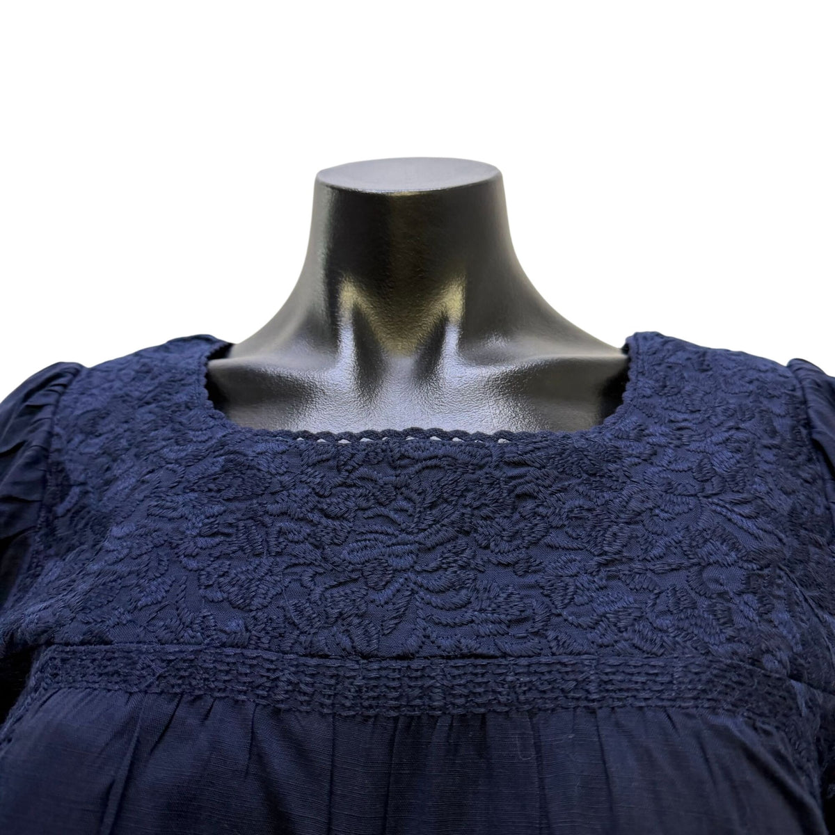 J.Marie Navy Blue Dress 3/4 Sleeves S