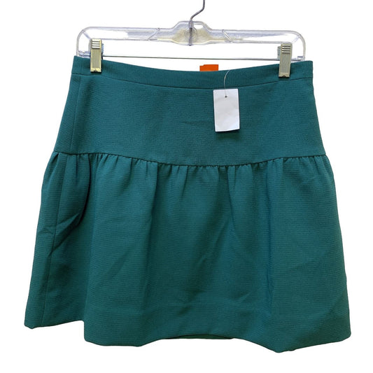 *NWT J. Crew Green Flare Skirt Size 4