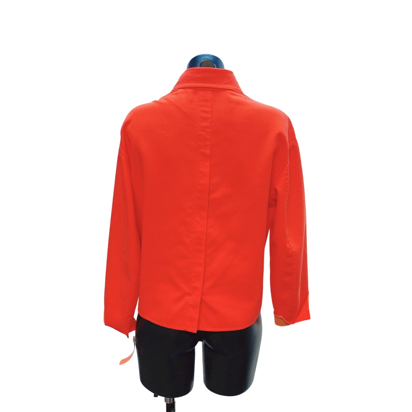 A-K-R-I-S Reversible Two Toned Orange Zip-Up Jacket Size 6