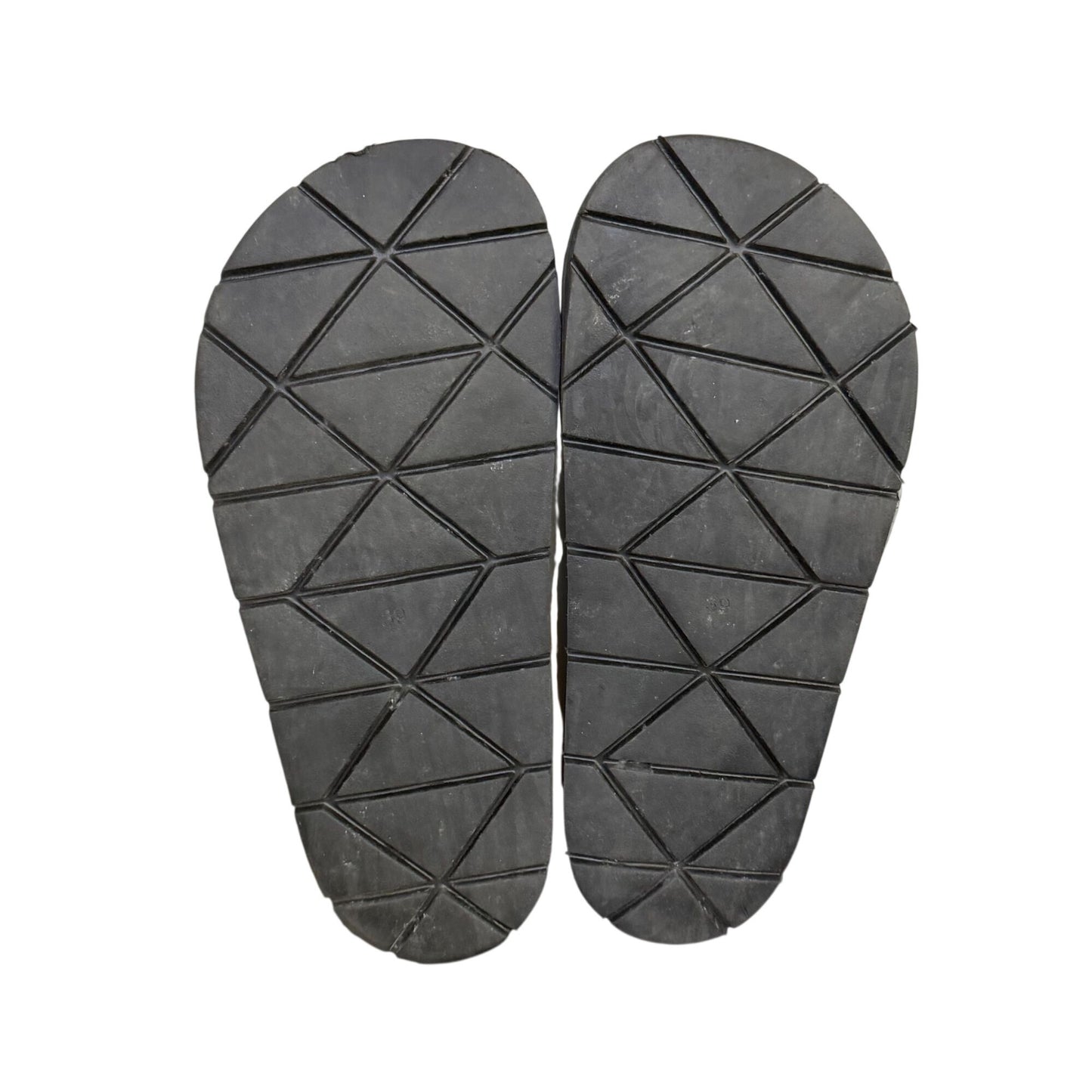 Lonza Metallic Silver Sandals Size 8.5 EU 39