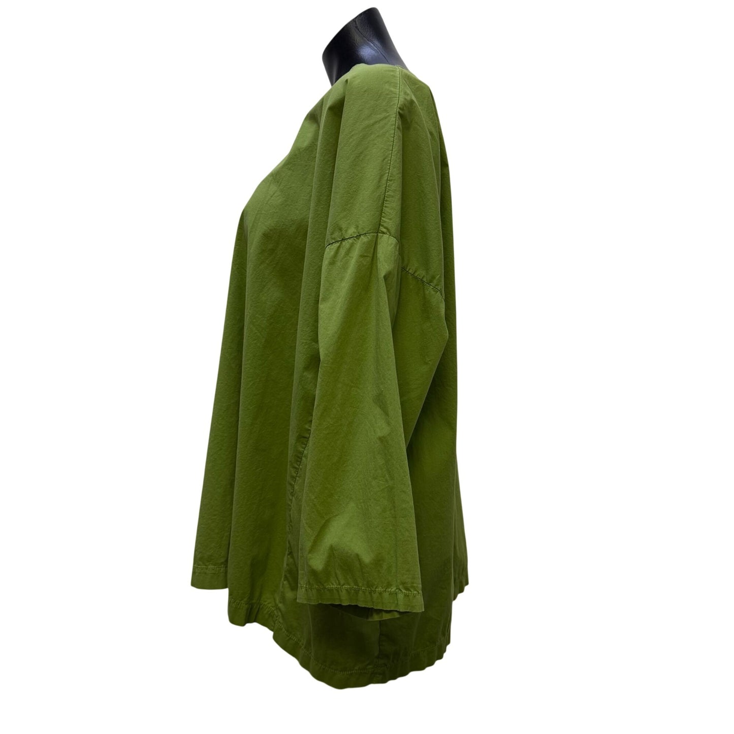 Mama B. Cot Blouse Relaxed Fit Green Long Sleeve L
